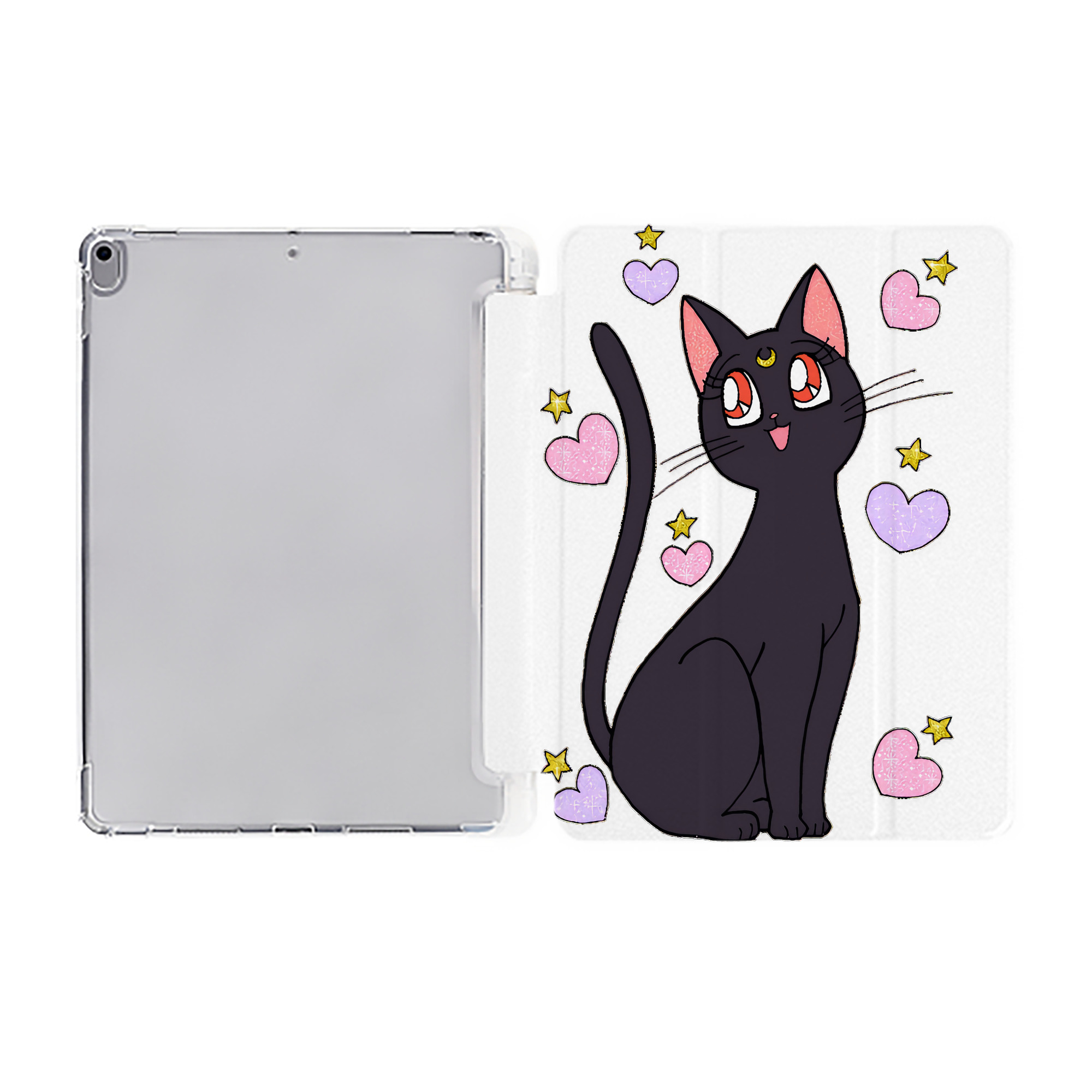 （画像用） 美少女戦士セーラームーン Sailor Moon IPad ケース ペン収納付き 三つ折りスタンド PUレザー×シリコン 対応機種9.5/10.5/10.9インチ